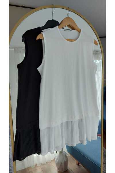 SARA Beyaz Penye Piliseli Içlik