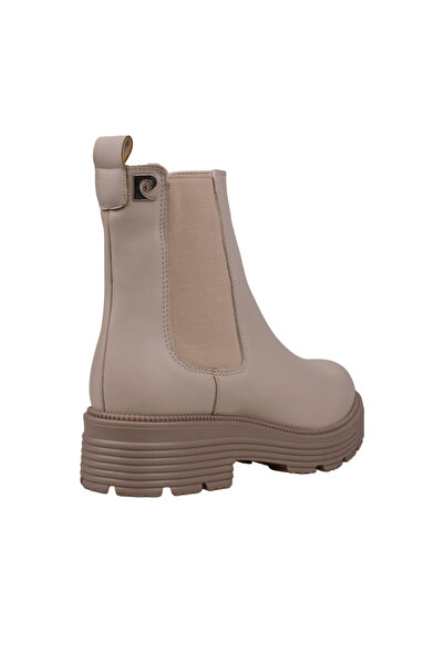 Pierre Cardin Cream Thick Sole Women's Chelsea Boots PC-52517