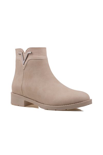 Trend Adımlar Κρέμα Viviana Γυναικείες Casual Μποτάκια