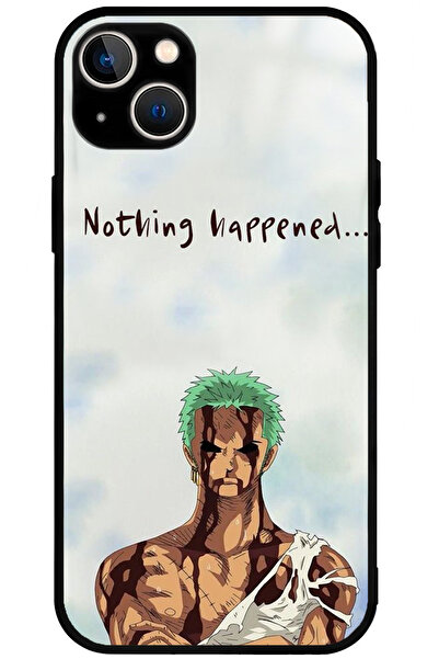 WANNA PROTECT iPhone 15 Kamera Korumalı Premium One Piece Zoro Desenli Glossy...