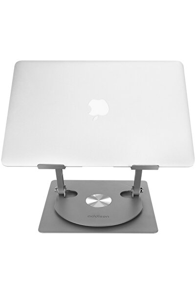 ADDISON AD-RC30 360 Derece Dönen Ayarlanabilir Katlanabilir Metal Notebook Laptop Yükseltici Stand