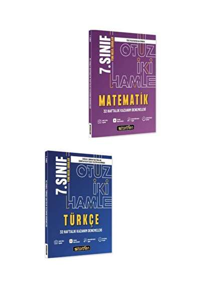 Startfen 7.sınıf matematik ve türkçe 32 hamle denemeleri
