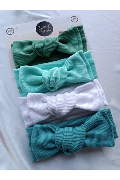 MyHubi 4-Piece Combination Handmade Baby Girl Bow Bandana