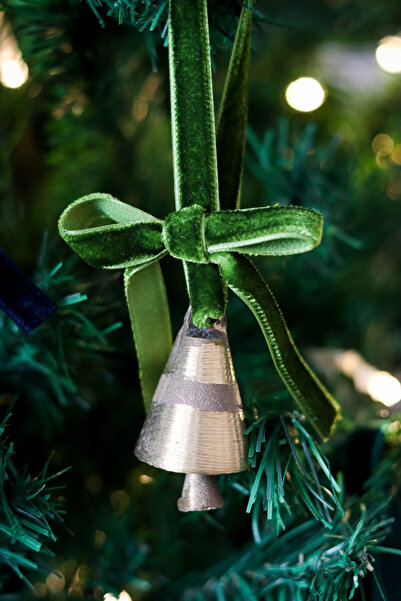 Beige & Stone X Den.інтер'єри Новорічна ялинкова прикраса з стрічкою та мален...