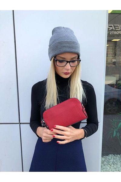 Eke Tekstil Unisex Folded Winter Knitted Beret