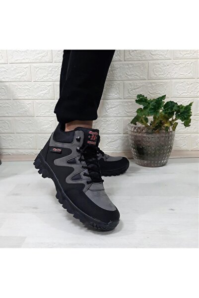 Sky Blue Smoked 0050 Zippered Laced Non-Slip Men's Boots