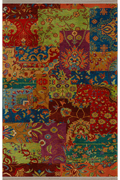 Rugs Modern Halı Mira Çok Renkli Çiçek Desenli Vintage Dekoratif Halı Mira 1550
