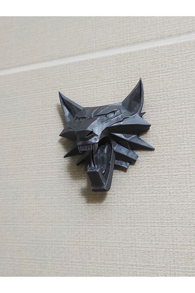 Nerva Design 3D Witcher Wolf Towel Rack - Wall Adhesive Towel Holder