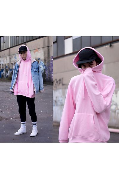Jooy Company Φούτερ με κουκούλα ροζ Basic Hoodie