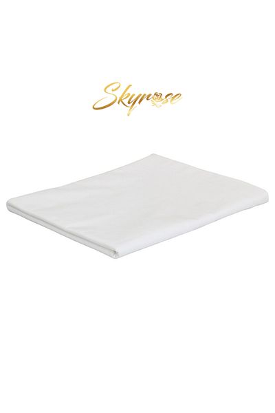 Skyrose Single Plain White Pollycotton Elastic Sheet Single Sheet 100x200 Economic Sheet