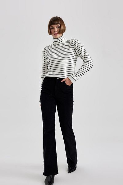 DeFacto Spanish Leg Basic Corduroy Trousers S0612az23wn