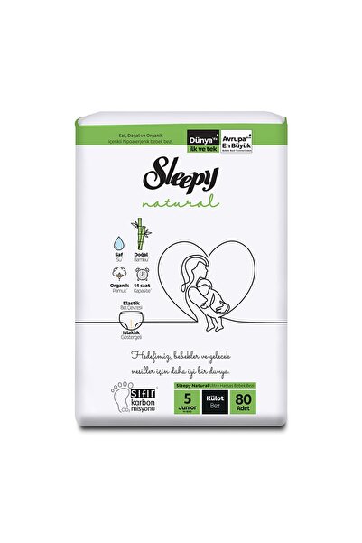 Sleepy Natural Ultra Fırsat Külot Bez 5 Beden Junıor 11-18 Kg 80'Lı