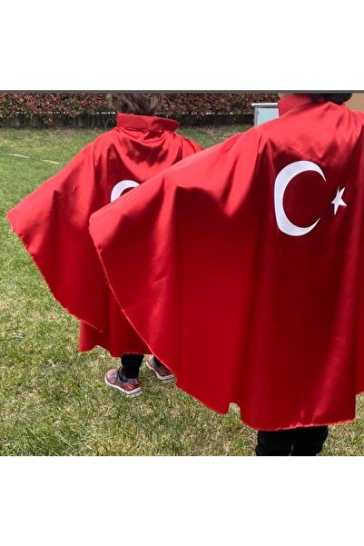 OTOTEDARİK عباءة علم مطبوعة على شكل نجمة الهلال الأحمر
