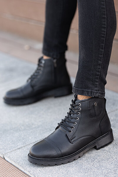 By Oxford Kelvin Garantili Erkek Kışlık Kürklü Fermuarlı Bağcıklı Kelvin Bot 102