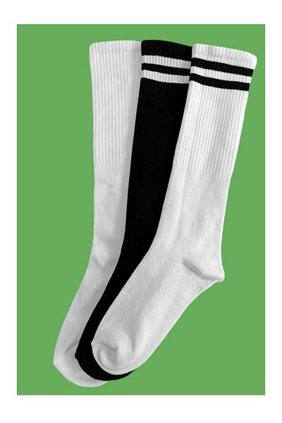 REYNBOO SOCKS 3 чифта унисекс спортни чорапи до коляното, 3 различни модела, които могат да се перат