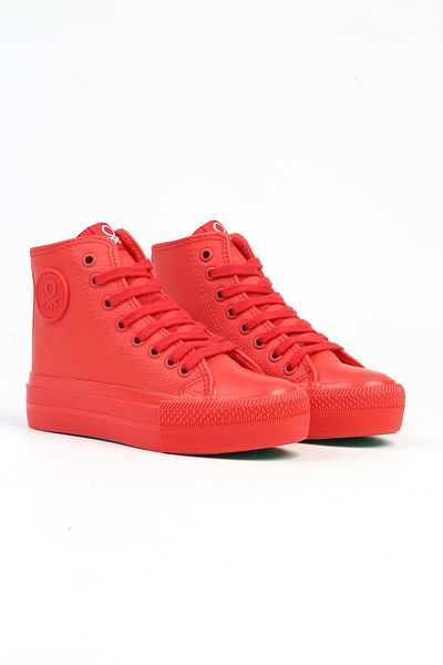 Benetton ® |   BN-31130 - 3114 Red - Γυναικεία Αθλητικά Παπούτσια