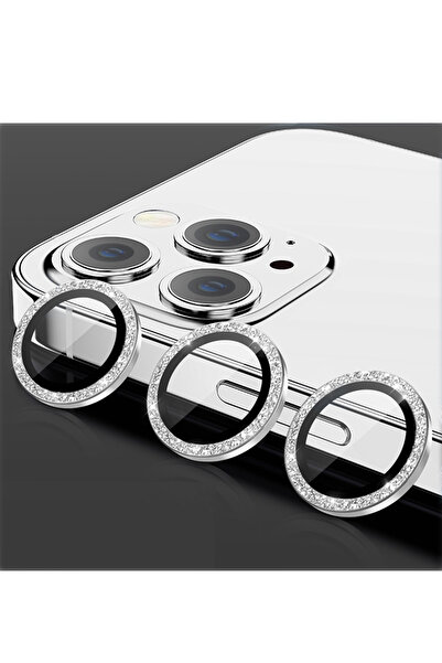 Merwish Apple İphone 12Promax Uyumlu Taşlı Kamera lensi koruyucu mercek lens ...