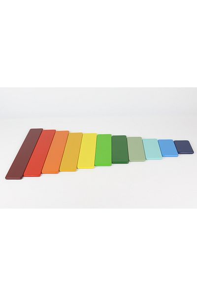 aliwooden 1 Year Old Waldorf Rainbow Rectangular Painting Set