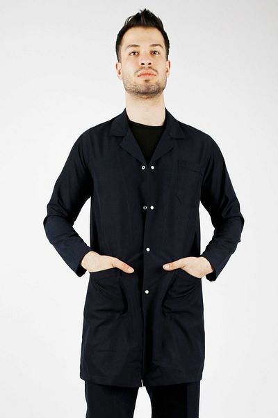 Uniprom Work Apron Cleaning Officer, Hademe, Tea Maker, Student Navy Blue Men