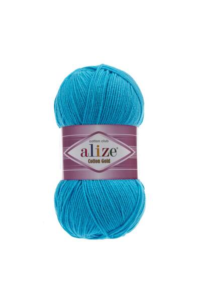 Alize COTTON GOLD 5 PIECES 55% Cotton - 45% Acrylic / 100 gr - 330 m 16 TURQUOISE