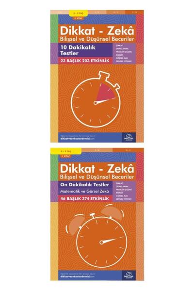 Dikkat ve Zeka Akademisi 8 Yaş Dikkat ve Zeka Seti 2 (3 Kitap)