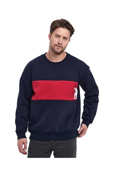 Adams Ανδρικό φούτερ με 3 νήματα Oversize