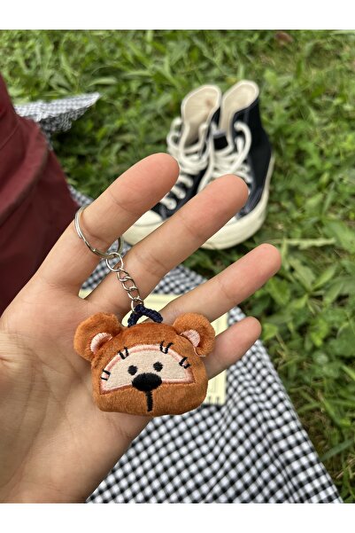 sumicorn حقيبة سلسلة مفاتيح لطيفة على شكل دمية دب كاواي ومحفظة هدية (قطعة واحدة)