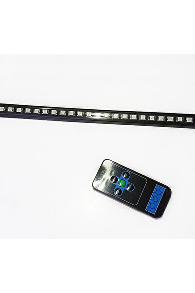 FEMEX Off Road Led Koyu Turuncu-beyaz Çift Renk 24 Modlu Kumandalı 56cm