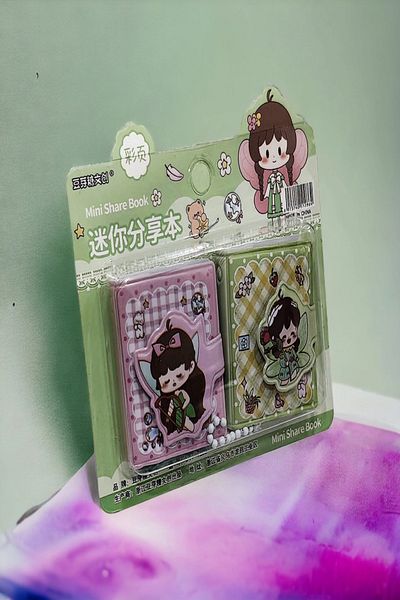 Muccibag Cute Mini Portable Notepad Set of 2