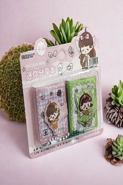 Muccibag Cute Mini Portable Notepad Set of 2