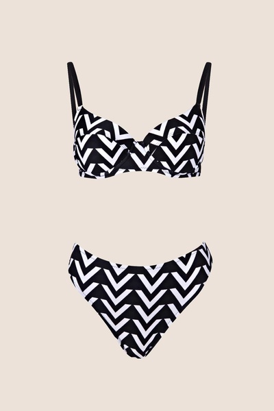 AYYILDIZ 40218 Ασπρόμαυρο Σετ μπικίνι ανάκτησης
