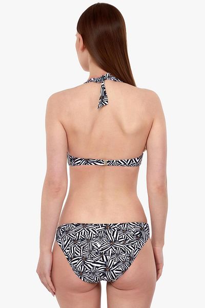 AYYILDIZ Women's Black Halter Neck Bikini Set 40664