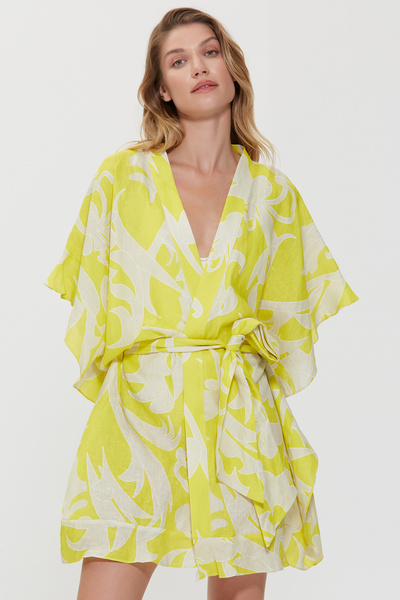 Dahlia Bianca Liza Kısa Kimono