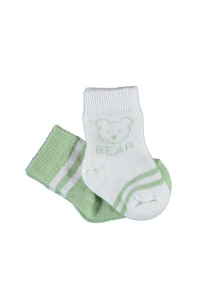 Biorganic Bear 2-Piece Baby Girl Socks 68412