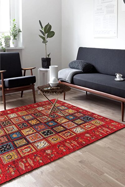 Qatalina Dijital Baskı Yıkanabilir Kaymaz Taban Salon Halısı Mutfak Halısı Koridor Halısı Yolluk