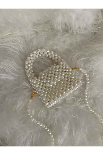SAMSA Pearl Bag Bead Bag Hand and Shoulder Bag