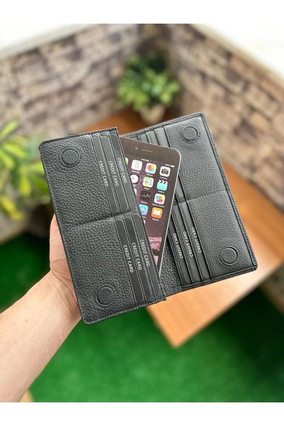clawleather Genuine Leather Wallet with Phone Compartment and Magnet