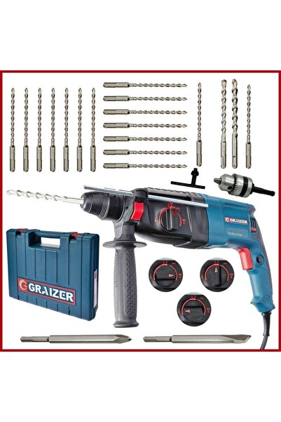 Graizer Alman 2-26 Kırıcı Delici 3000 Watt Sjs Metal Dişli Şanzuman Darbeli M...