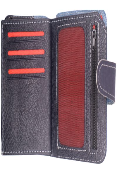 Astakos Unisex Sports Vertical Cut Music Note Textile Card Holder Wallet Size 11x8.5cm