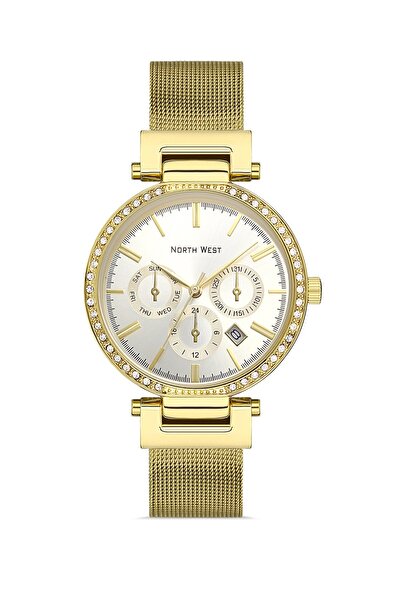 North West ÇELİK KORDON TAŞLI KADIN KOL SAATİ