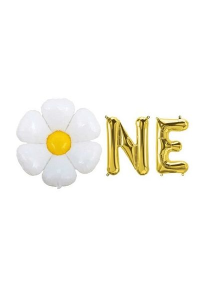 Parti Station Papatya Concept ONE 1 Year Birthday Party Balloon Set Papatya ONE Foil Balloon