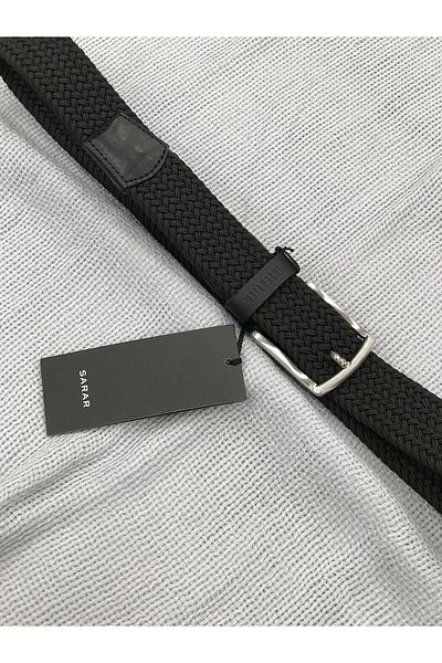 Sarar INTERVIEW TIRE BRAIDED BLACK SPORTS BELT