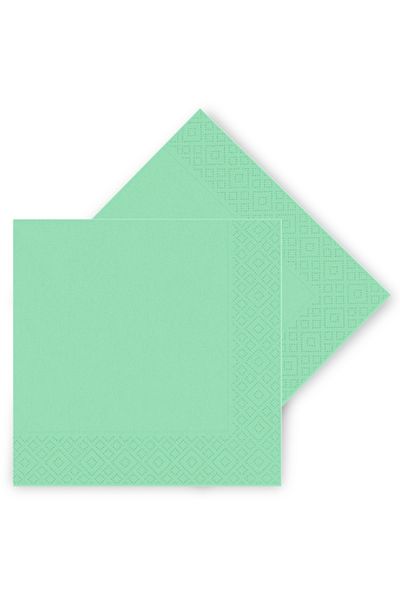 parti pera Салфетки Makaron Green Color 16 броя 33x33 см, двуслойни, без хлор, на водна основа
