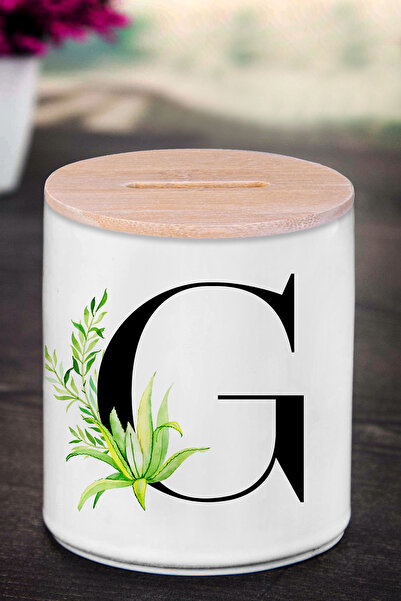 yhfoto Касичка за прасенце с буквата G (КЕРАМИЧНА) - Plant Elegant G K166