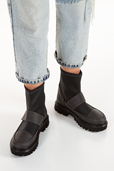 İLOLİCA Günlük Su Geçirmez Dalgıç Kumaş Kaymaz Taban Kadın Bot