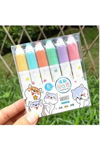 NaSaDAN Pen Type Highlighter Set of 6