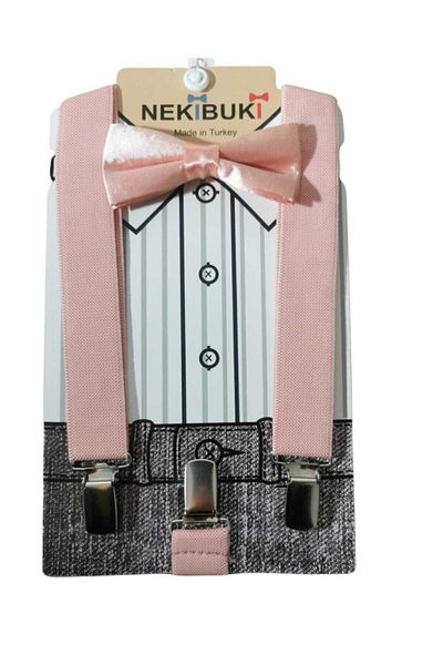 NEKİBUKİ Set cu bretele pentru pantaloni și papion pentru copii