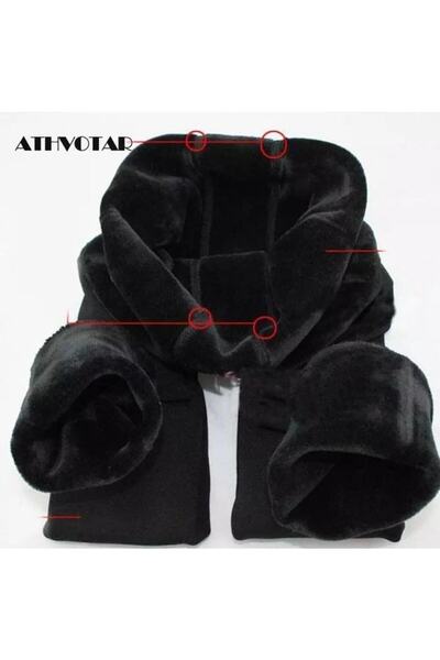 LaRosa Lingerie Dámské fleecové punčochy Larosa - plyšové zateplené punčochy s vysokým pasem