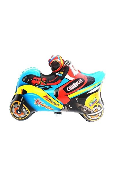 Bkmc Blue Racing Motorcycle - Follyo Balloon