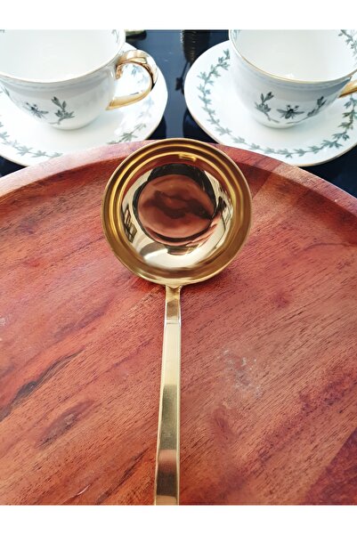 LOVYCO Stainless Gold Serving Ladle 16 Cm